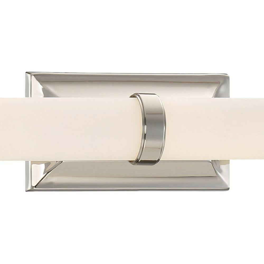 Home Decorators Collection 12-Watt Polished Nickel Integrated LED Bath Light