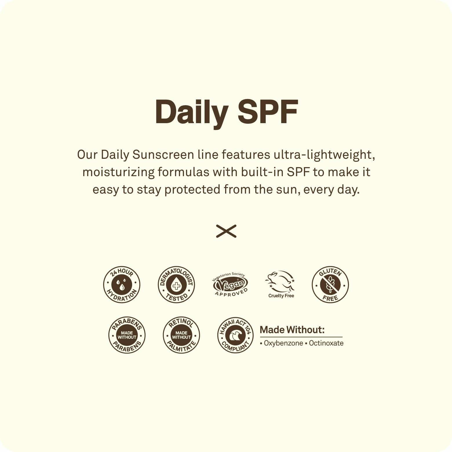 Sun Bum Daily SPF 50 Clear Gel Face Sunscreen - Broad Spectrum Moisturizing