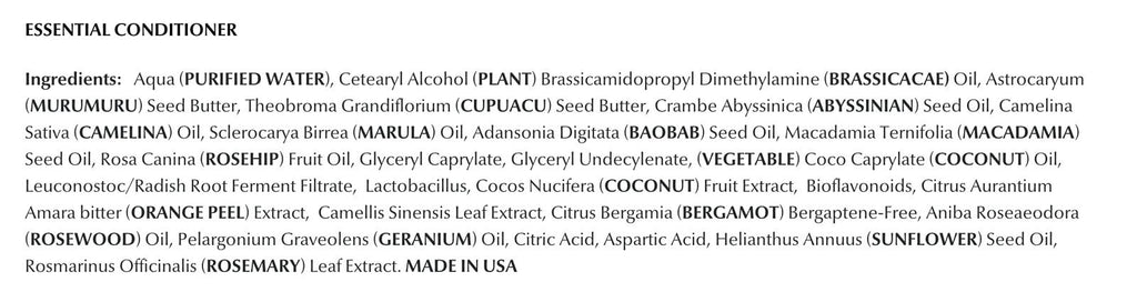 Rare Elements ESSENTIAL CONDITIONER - Reconstructing Daily Hair Masque 6 Ounces