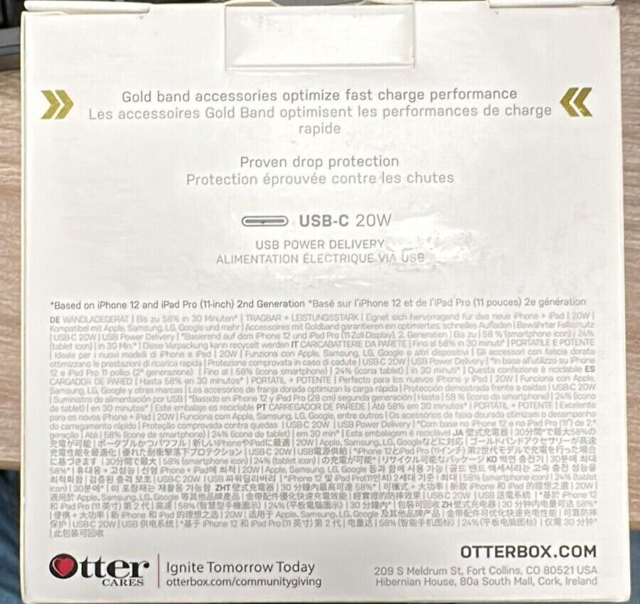 OtterBox Fast Charge USB-C Wall Charger, 30W - Cloud DUST