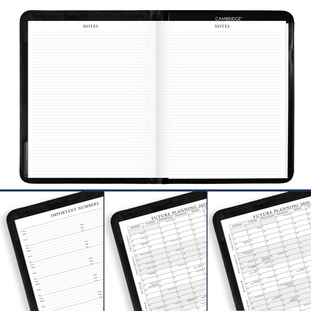 2025-2026 AT-A-GLANCE® Executive Monthly Padfolio, 9" x 11", January To January,