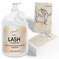 SVECKE Eyelash Shampoo, 128 fl.oz/3.78L, with 50 Lash Extension Aftercare Cards,