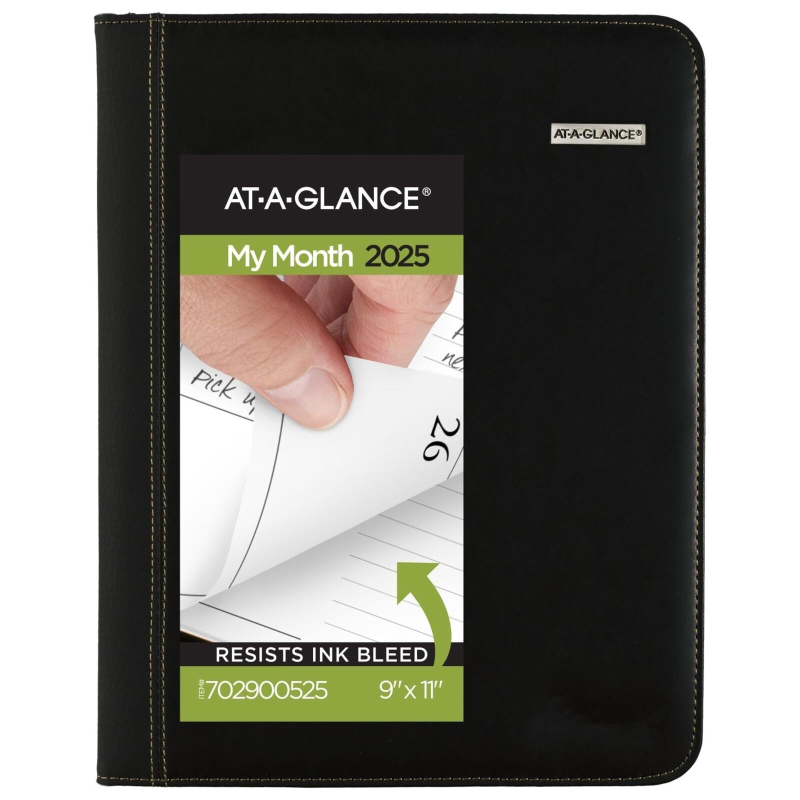 2025-2026 AT-A-GLANCE® Executive Monthly Padfolio, 9" x 11", January To January,