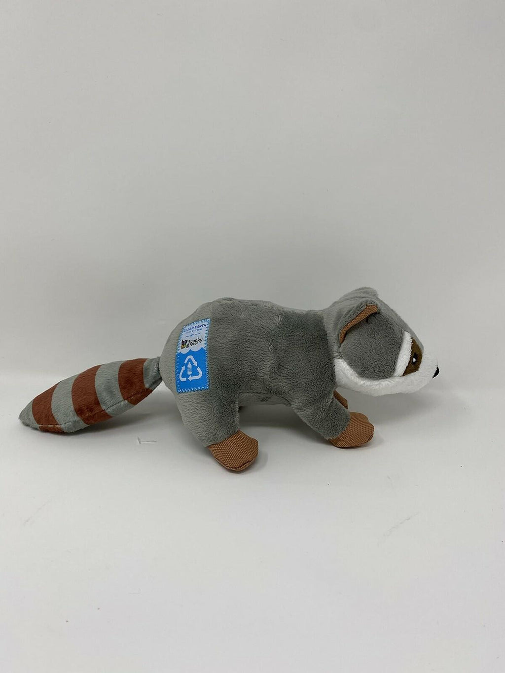 Spunky Pup Clean Earth Plush Raccoon | Made from 100% Recycled Water Bottles |