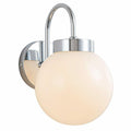 QANQIDENG Wall Sconces,Glass Globe Sconce,Plug in Wall Light,Modern Brushed