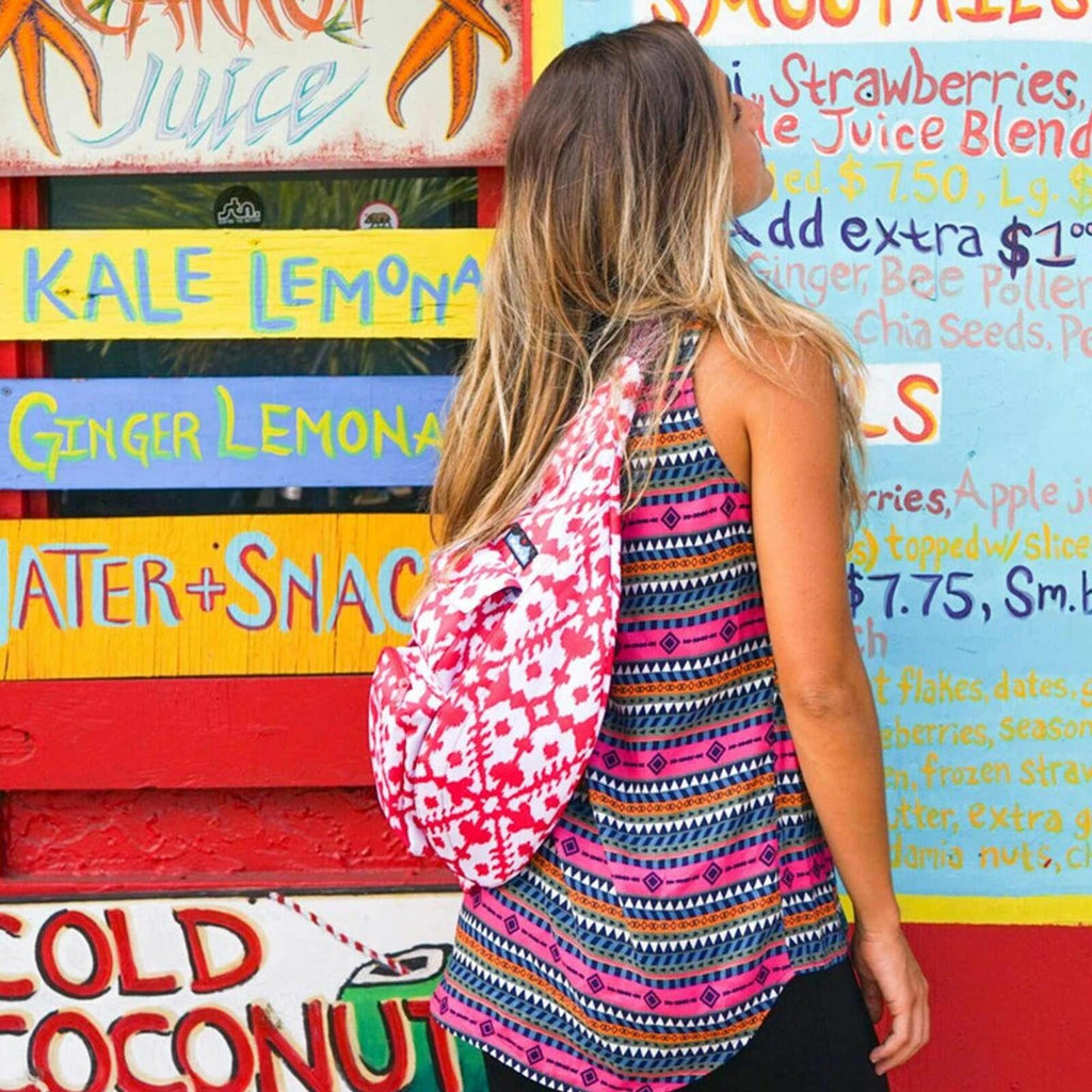 KAVU Original Rope Sling Pack with Adjustable Rope Shoulder Strap, Chroma Stripe
