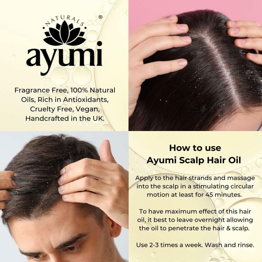 Ayumi Bio-Active Scalp & Hair Oil | Clinically Tested to Reduce Dandruff and ...