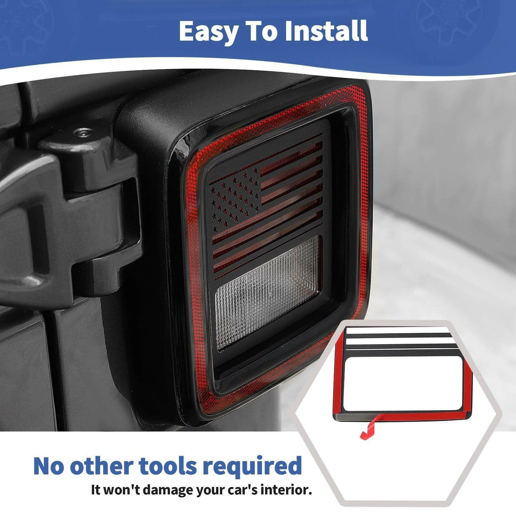 RT-TCZ for Jeep JL Brake Tail Light Cover Trim Panel for Jeep Wrangler JL JLU