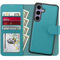 FUNMIKO for Samsung Galaxy S25 Plus Case Wallet,Detachable Flip Folio Leather