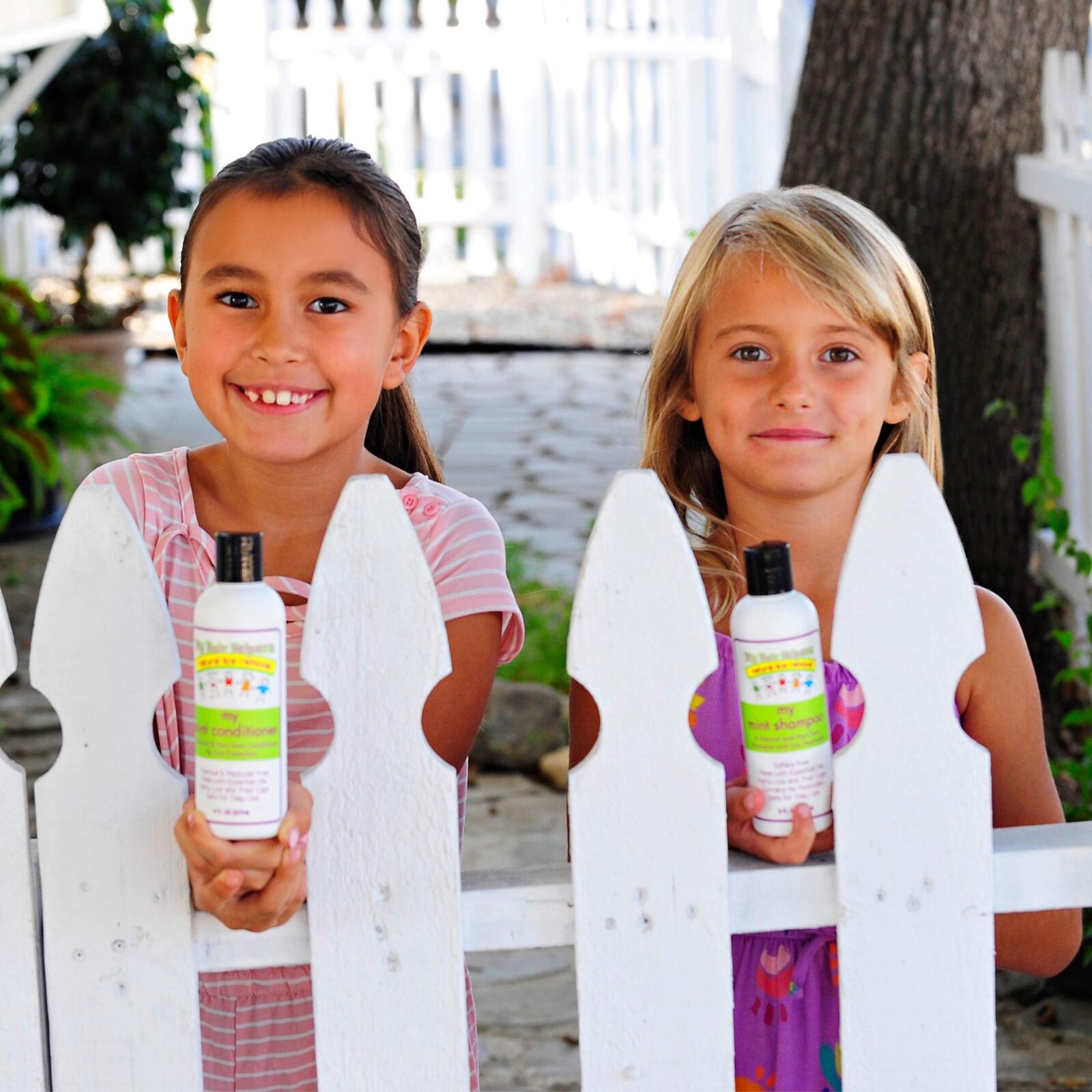 My Hair Helpers Anti Lice Shampoo and Conditioner Set for Kids, Mint, Neem,
