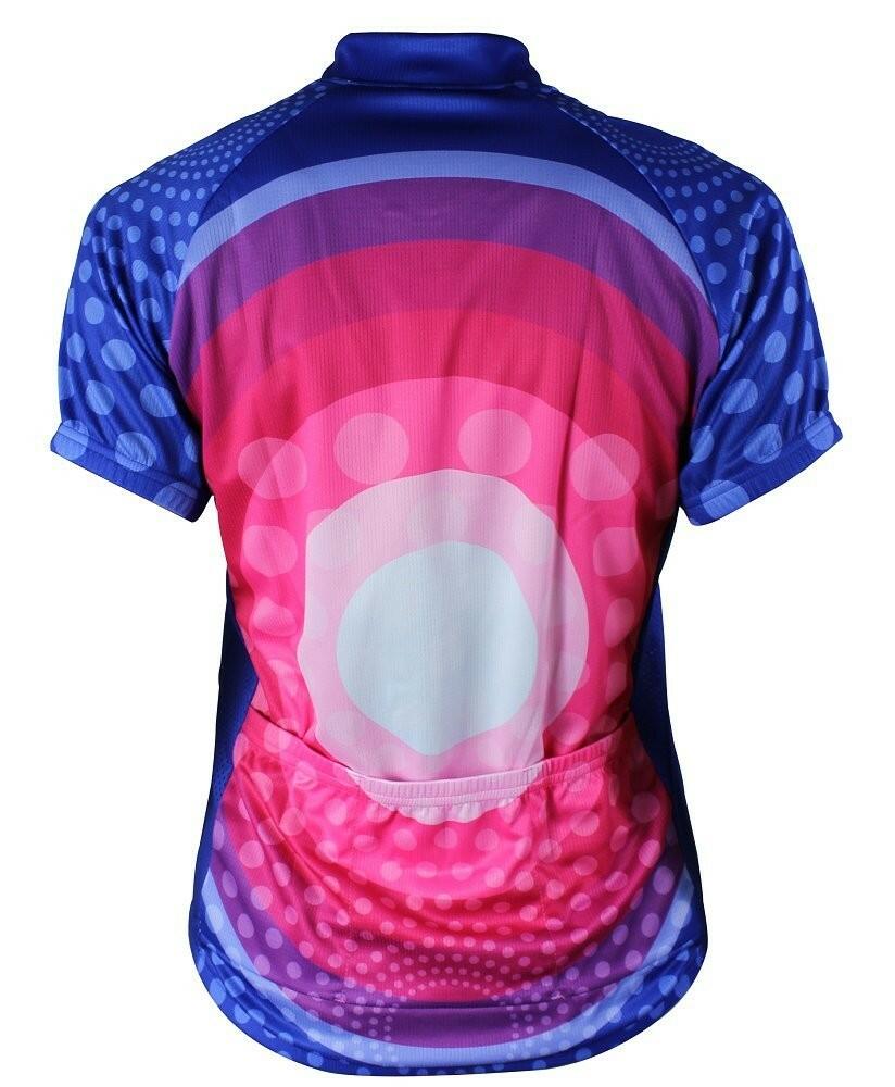 83Sportswear Women's Swirl Cycling Jersey, Pink, Large