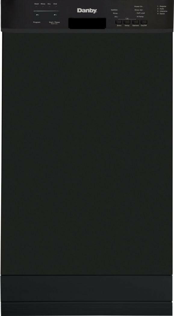 Danby 18  Wide Built-in Dishwasher in Black (DDW18D1EB)