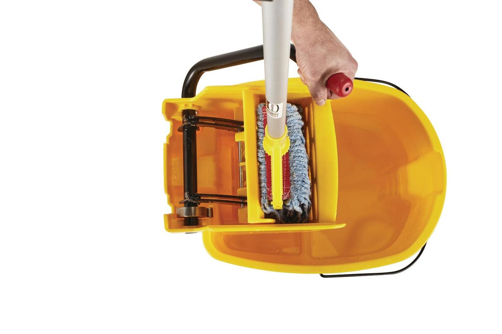 Rubbermaid Commercial Products WaveBrake 35 Qt. Side-Press Mop Bucket and