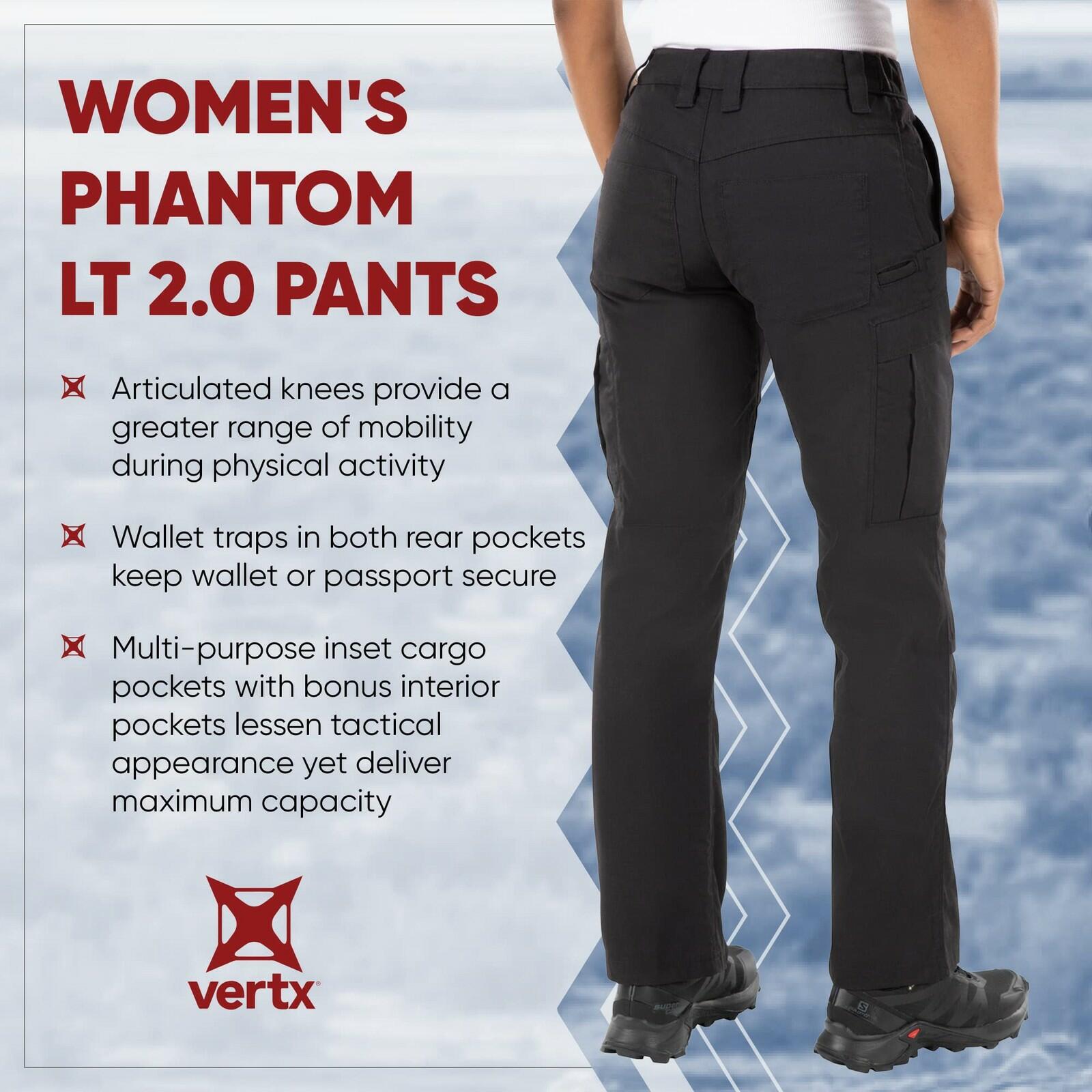 Vertx Womens Tactical Pants Cargo Utility with Pockets, Lightweight Casual