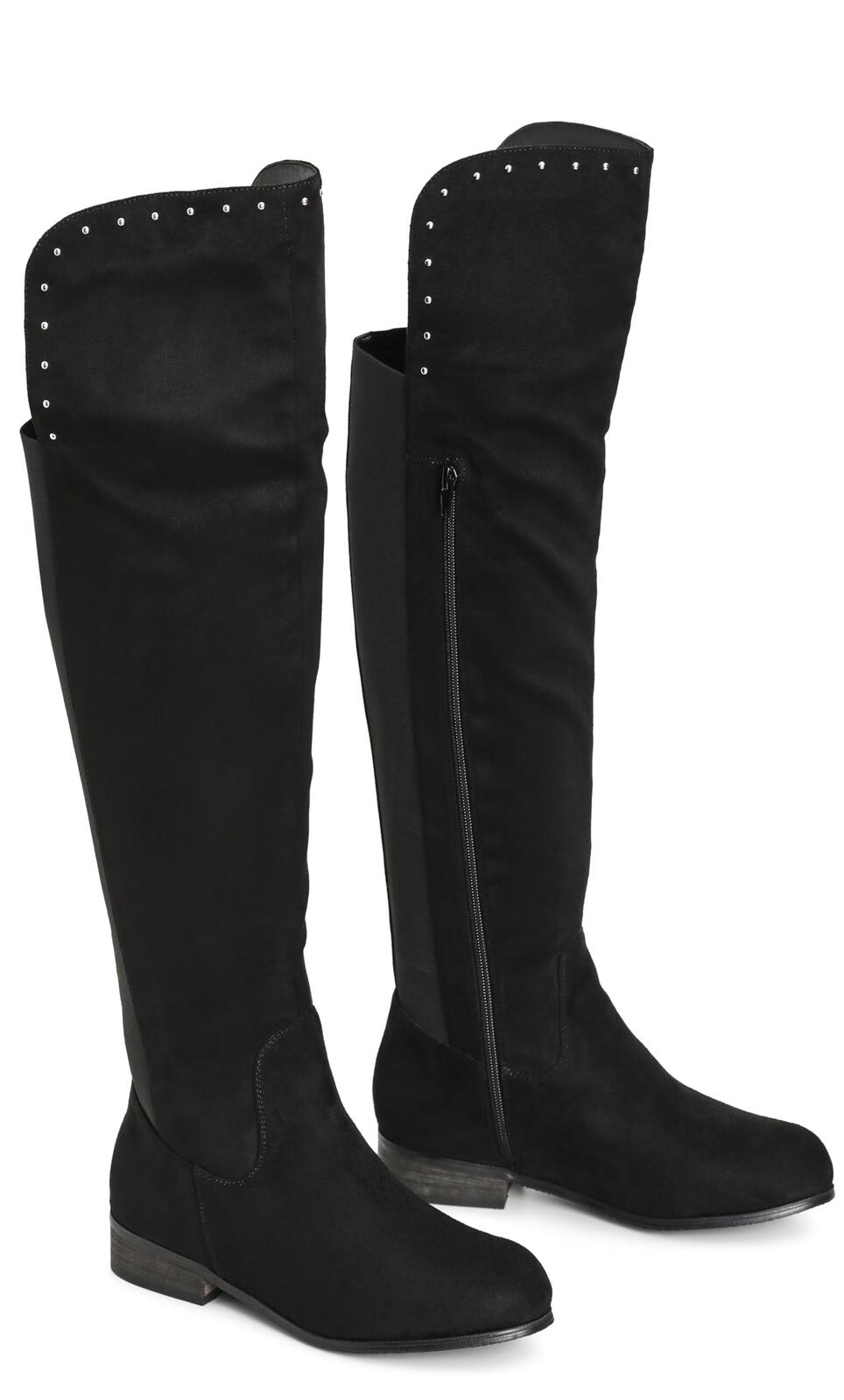 City Chic Women's CALI Knee High Boot, 11 Wide