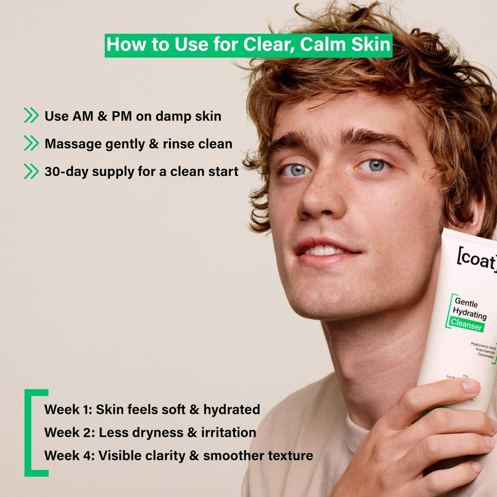 COATS Gentle Hydrating Cleanser [5oz] – Moisturizing Face Wash w/Hyaluronic Acid