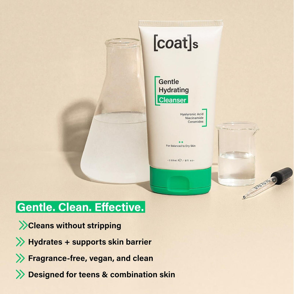 COATS Gentle Hydrating Cleanser [5oz] – Moisturizing Face Wash w/Hyaluronic Acid