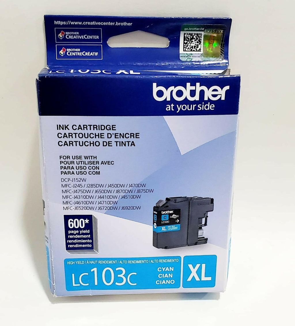 Genuine Brother LC-103C Cyan Ink Cartridge for MFC-J870 J875 J450 J4510
