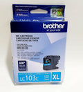 Genuine Brother LC-103C Cyan Ink Cartridge for MFC-J870 J875 J450 J4510