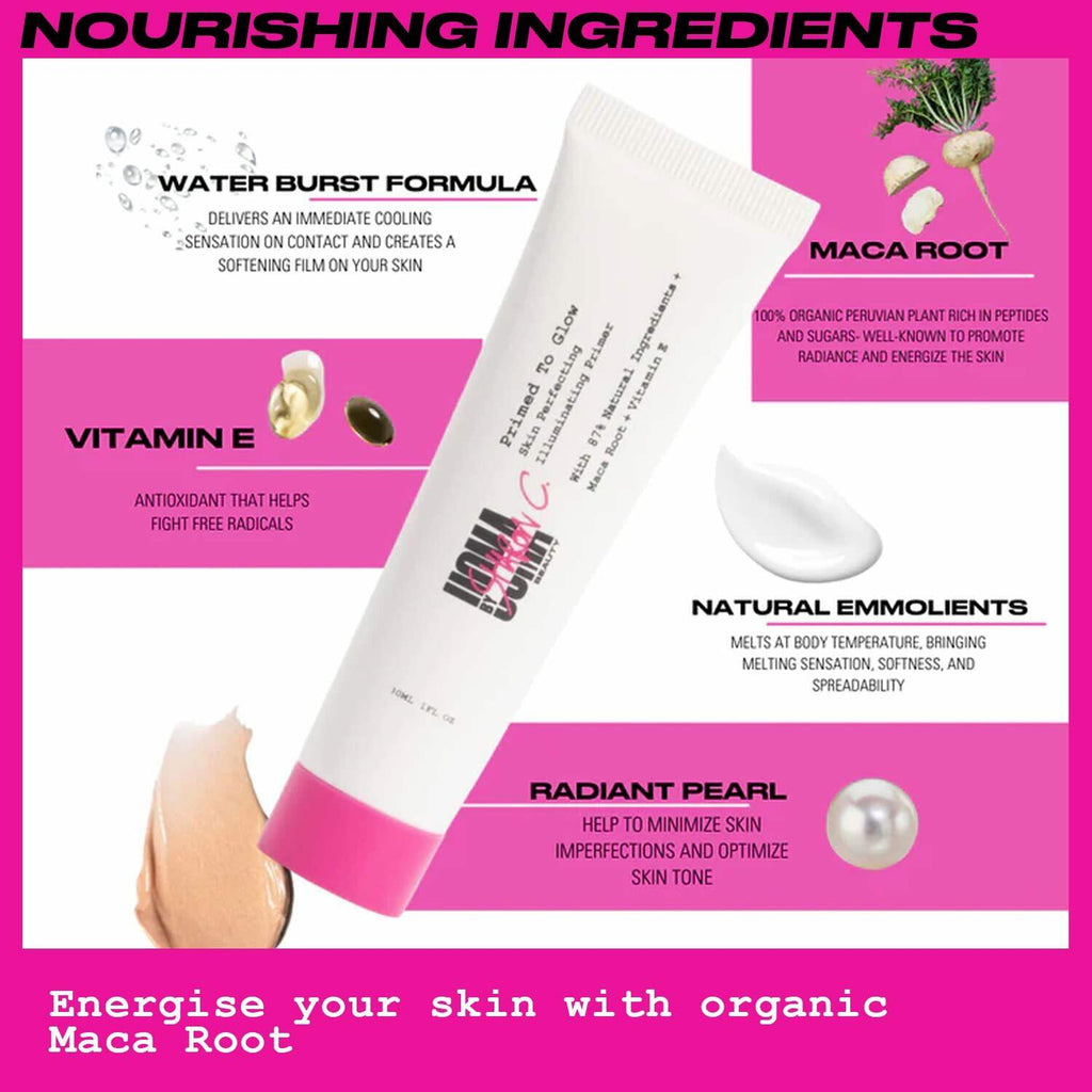 UOMA Primer Face Makeup by Sharon C - Primed To Glow Illuminating Makeup Primer.