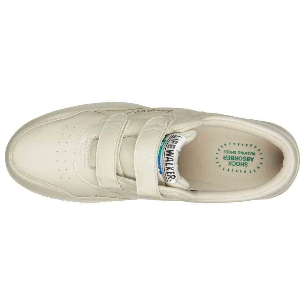 Propét Men LifeWalker Strap Sneaker, Sport White, 7 Wide