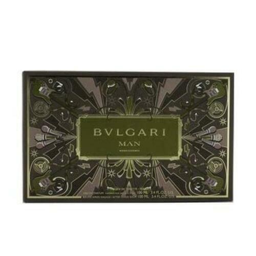 Bvlgari MAN WOOD ESSENCE 3 PIECE GIFT SET - 3.4 OZ EAU DE PARFUM