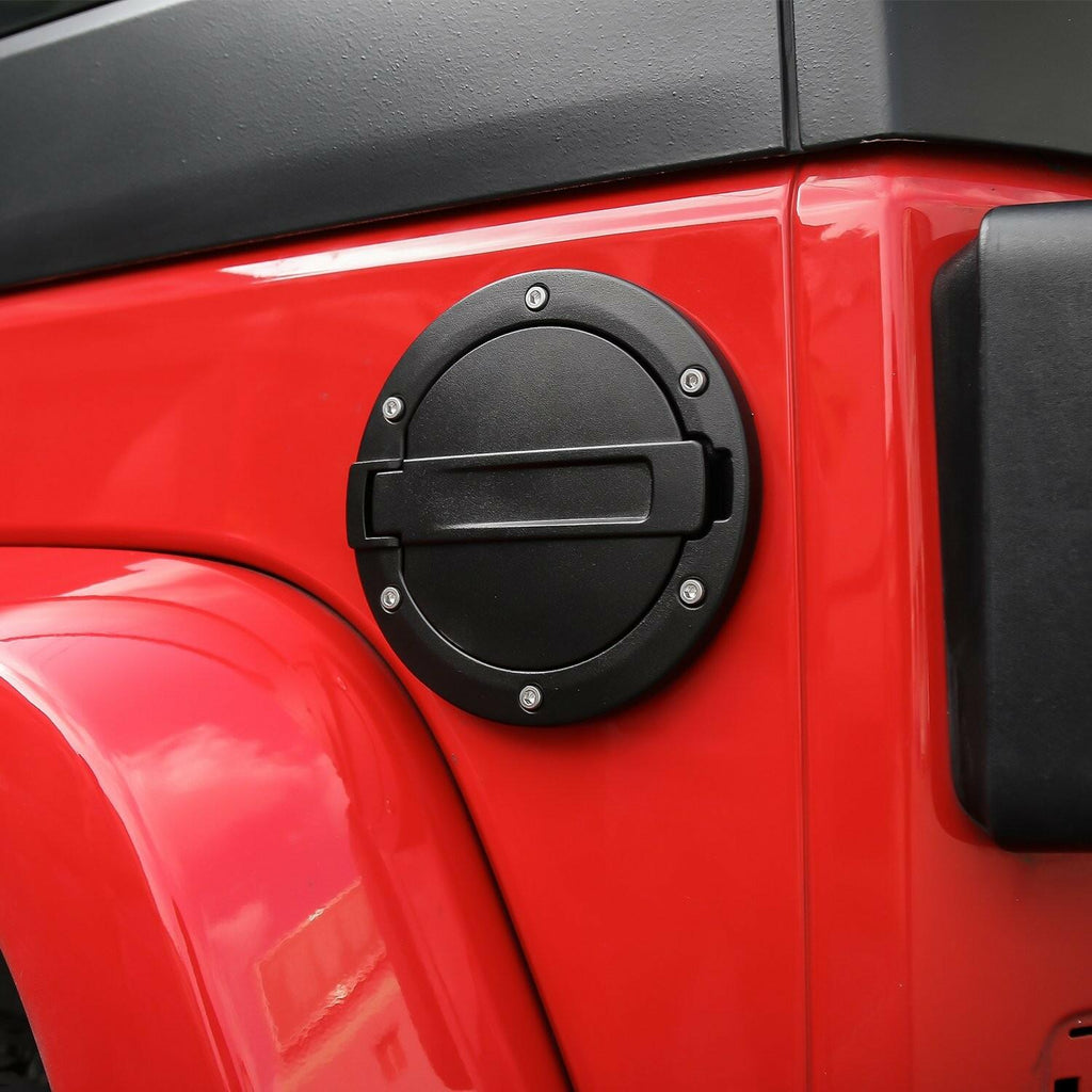 Fuel Tank Cover Filler Door Cover Gas Tank Cap 4-Door 2-Door for 2007-2016 Jeep