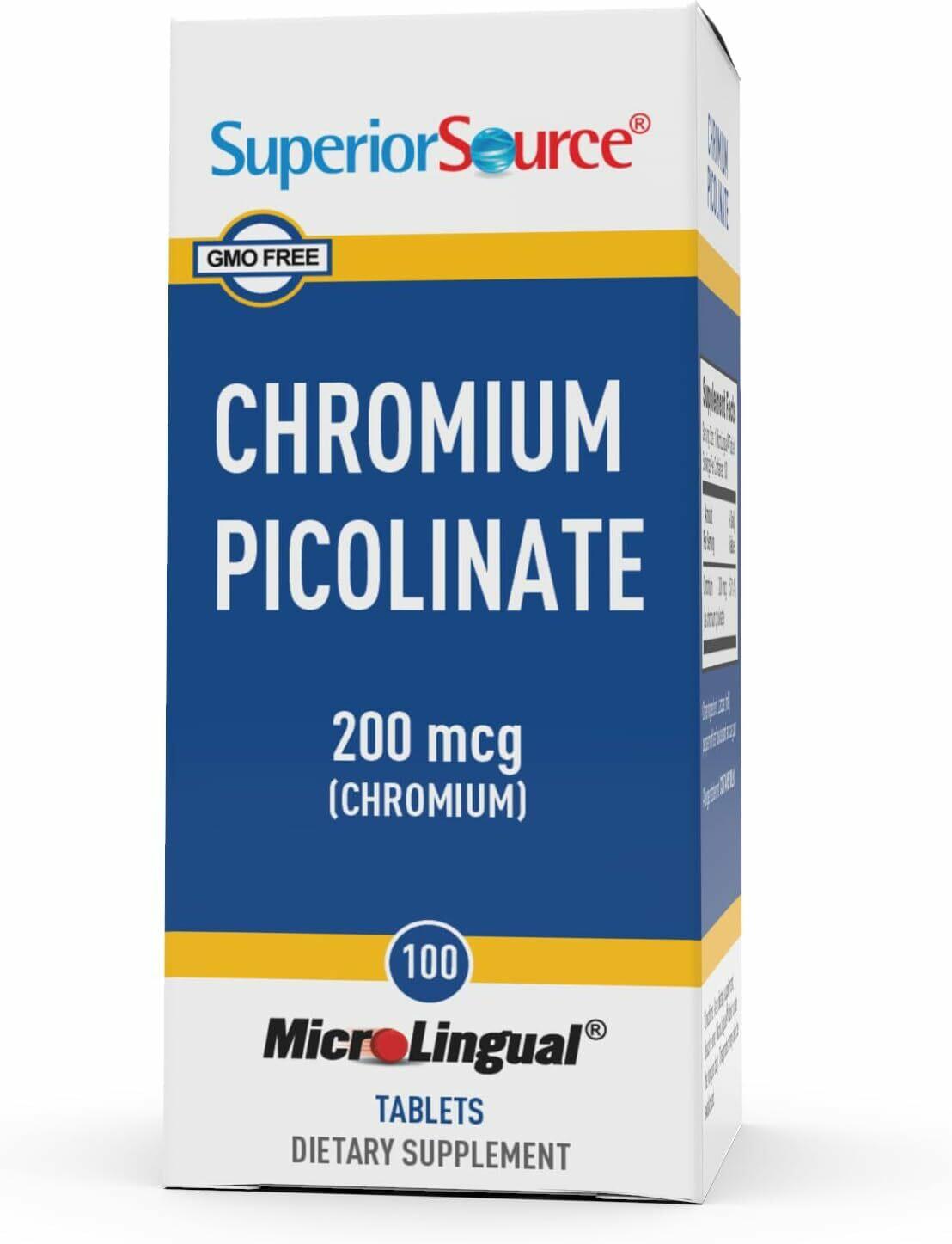 Superior Source Chromium Picolinate - Supplement for Women & Men - Supplement