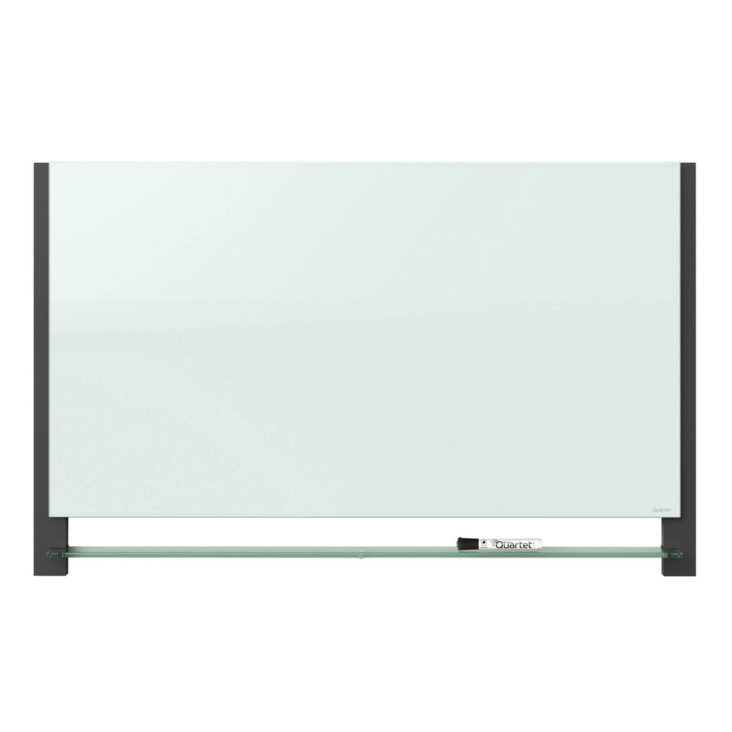 Quartet Glass Whiteboard, Magnetic Dry Erase White Board, 39" x 22", Wide Format