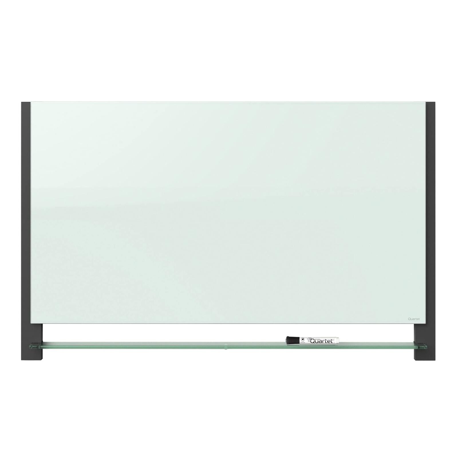 Quartet Glass Whiteboard, Magnetic Dry Erase White Board, 39" x 22", Wide Format