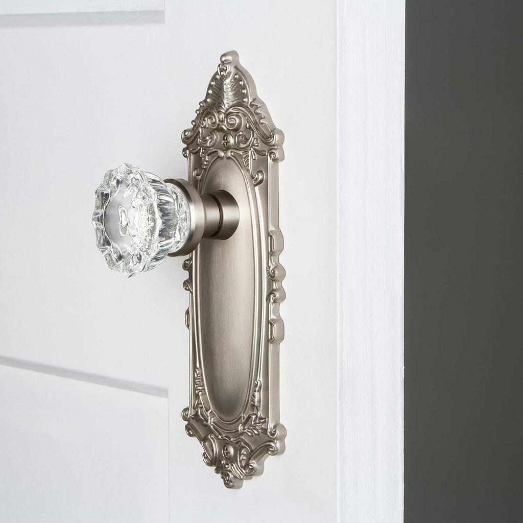 Nostalgic Warehouse Victorian Plate & Interior Crystal Door Knob