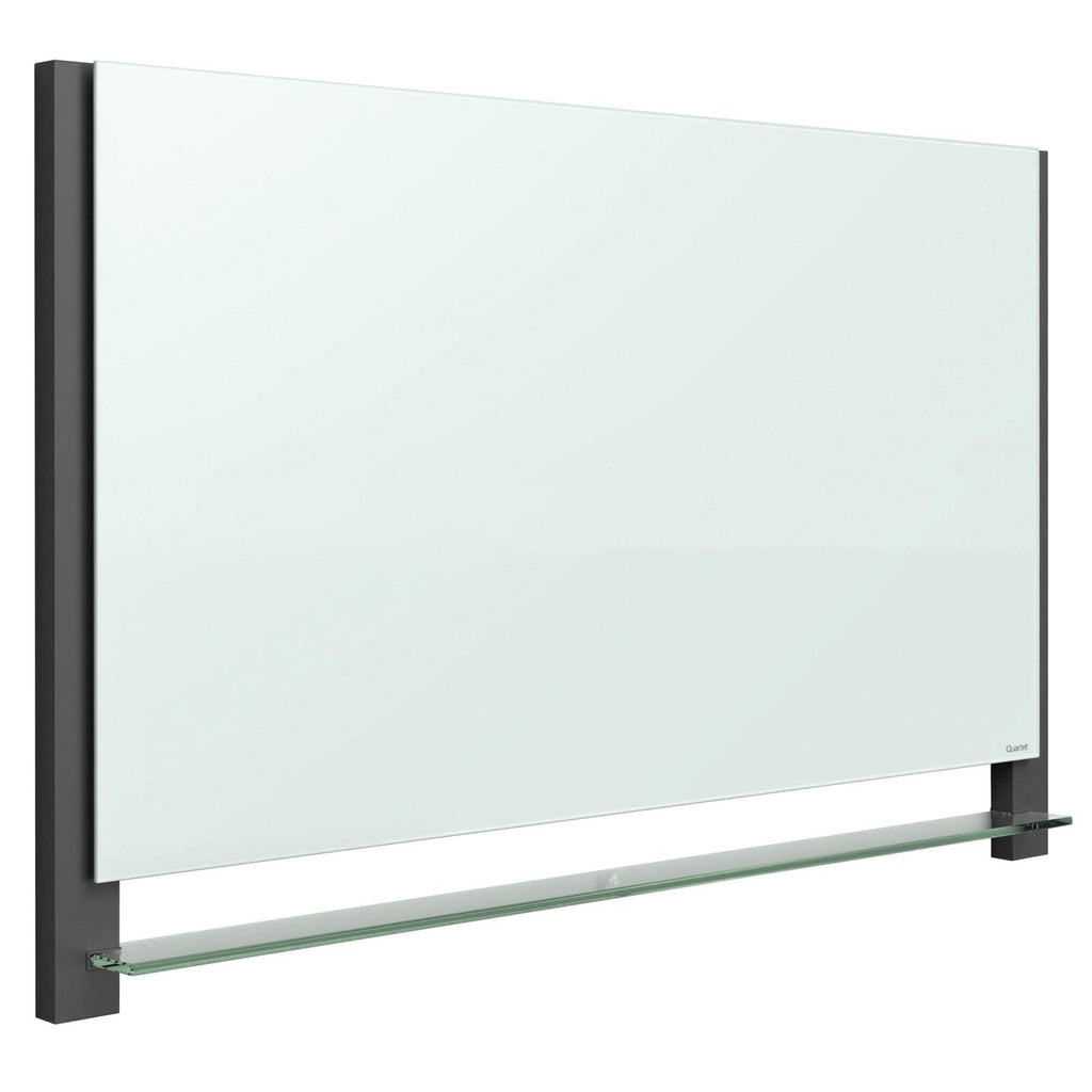 Quartet Glass Whiteboard, Magnetic Dry Erase White Board, 39" x 22", Wide Format