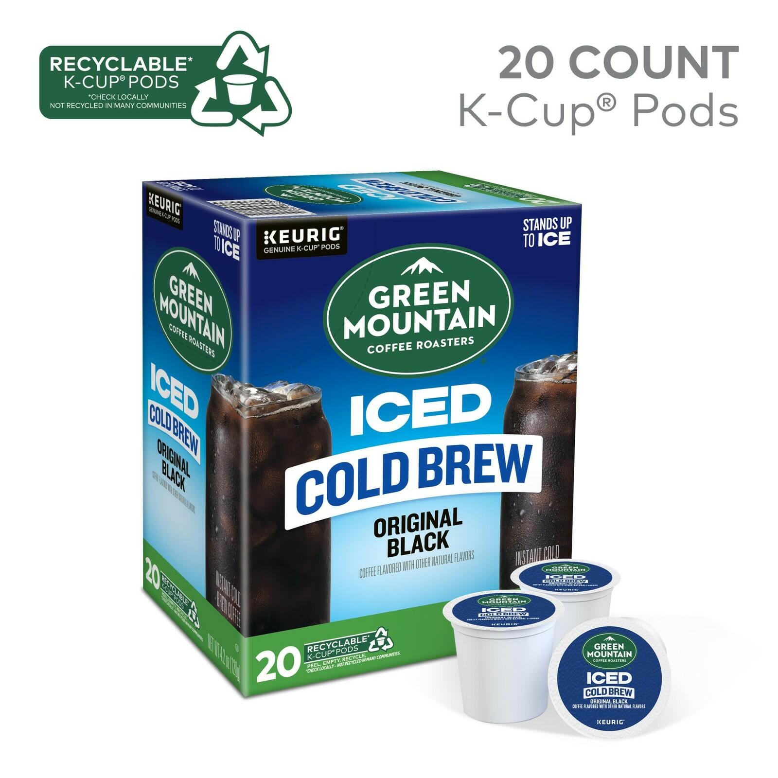 Green Mountain Coffee Roasters Original Black Iced Cold Brew Coffee, Single