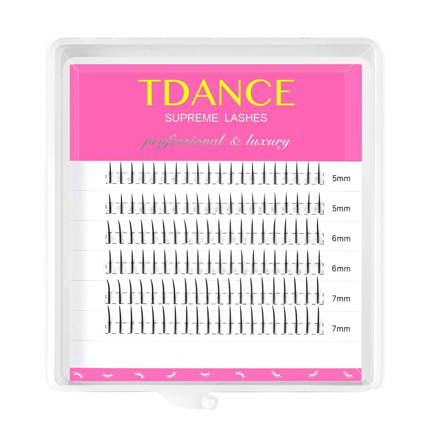 TDANCE Bottom Lash Extension 120 Pcs 0.07mm Thickness Lower Lash Extensions