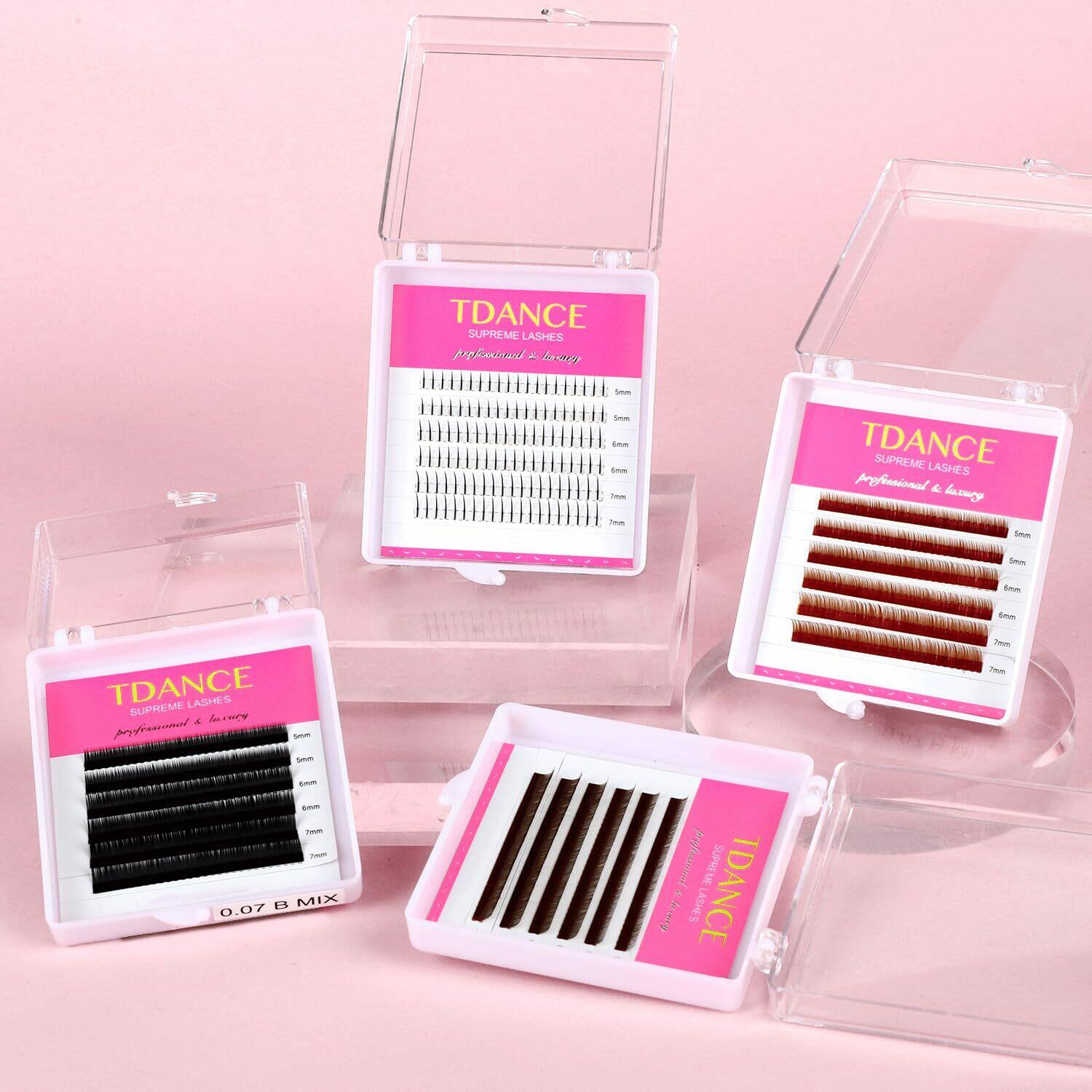 TDANCE Bottom Lash Extension 120 Pcs 0.07mm Thickness Lower Lash Extensions