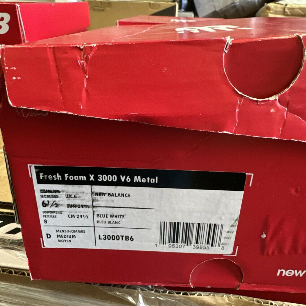 New Balance Fresh Foam X 3000 v6 Metal Baseball Cleats L3000TB6 Mens Blue MER460