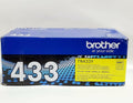 Brother TN433Y Genuine Yellow High Yield Toner Cartridge OEM 4,000 Pages