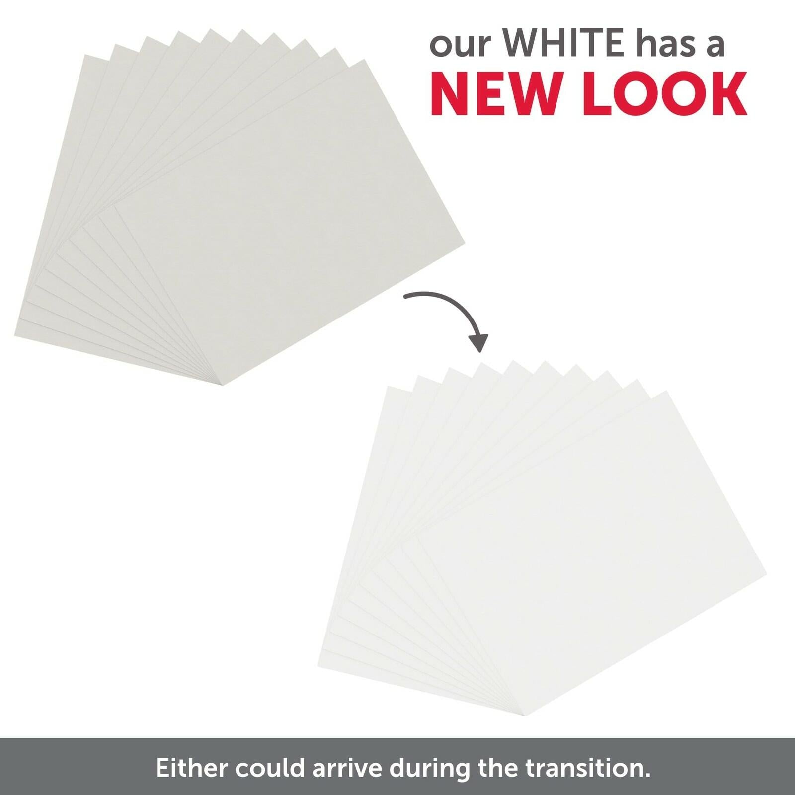Office Depot® Brand Construction Paper, 9" x 12", 100% Recycled, White, Pack Of