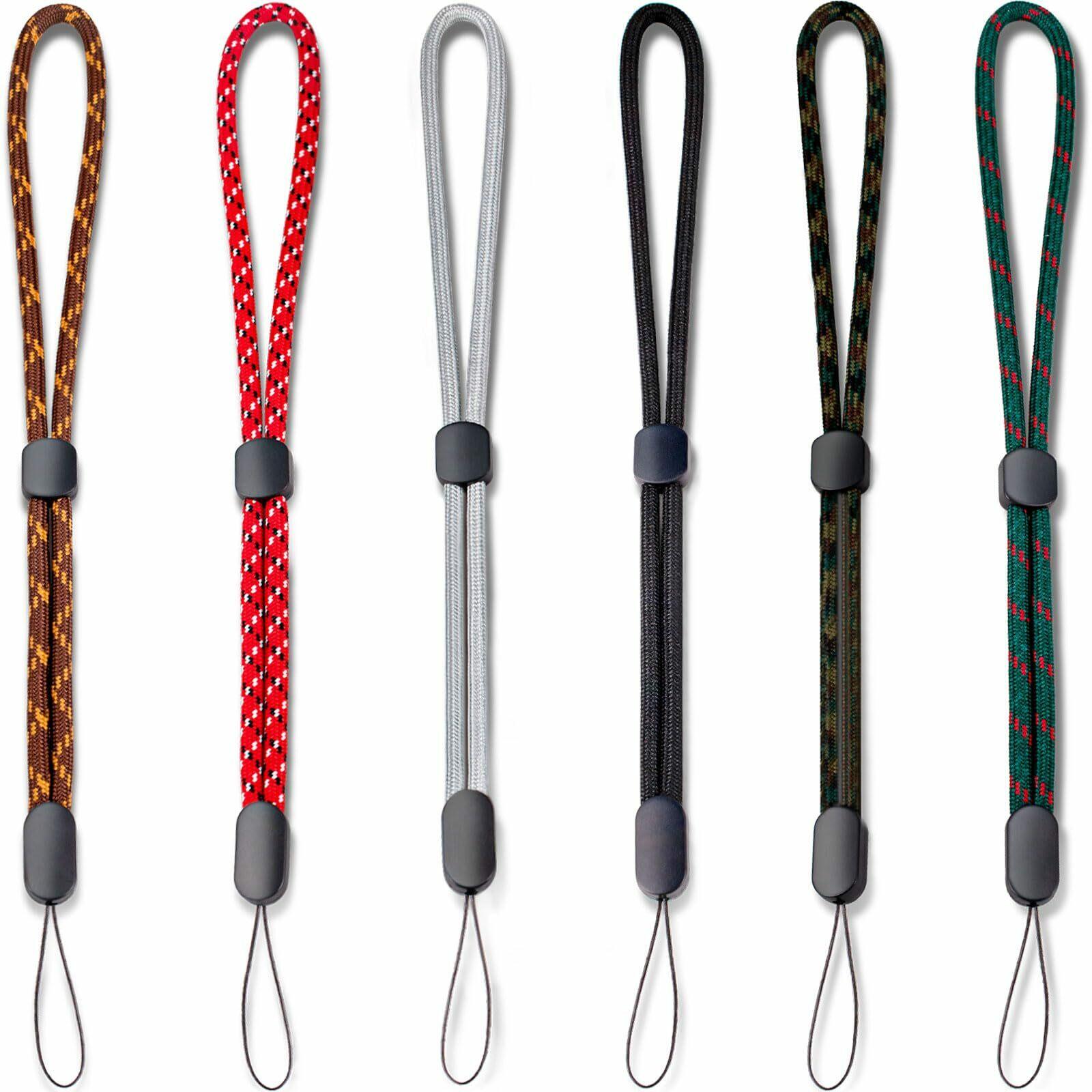 AIOLUSMIC Wrist Lanyards Extra Long 9.5 Inch 6 pcs, Adjustable Colorful Hand