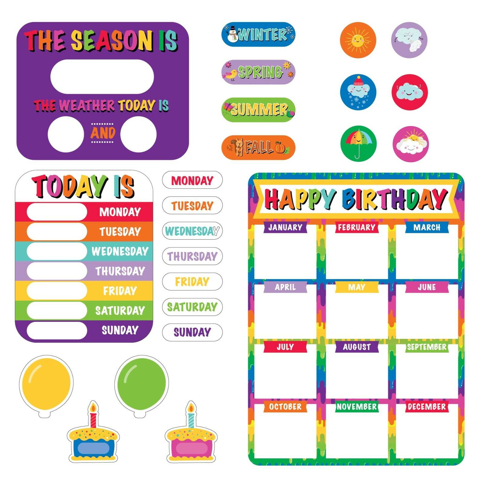 Office Depot® Brand 243-Piece Bulletin Board Kit, All Year Round