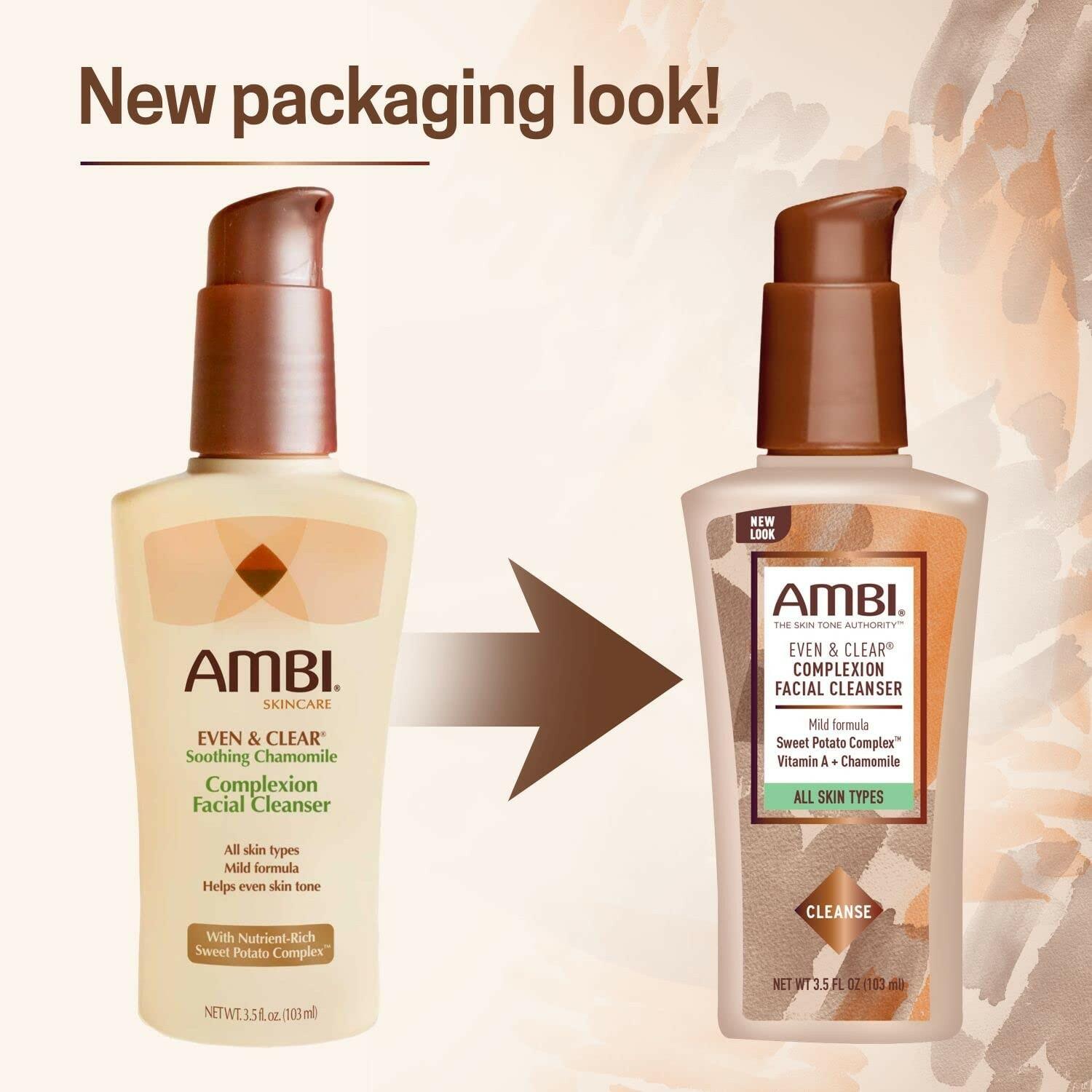 Ambi Even & Clear Complexion Facial Cleanser, For Men & Women, All Skin Types,
