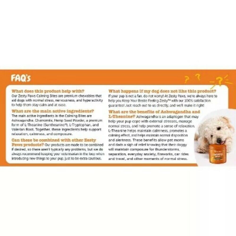 Advanced Behavior Calming Soft Chews for Dogs - Turkey Flavor - 60ct