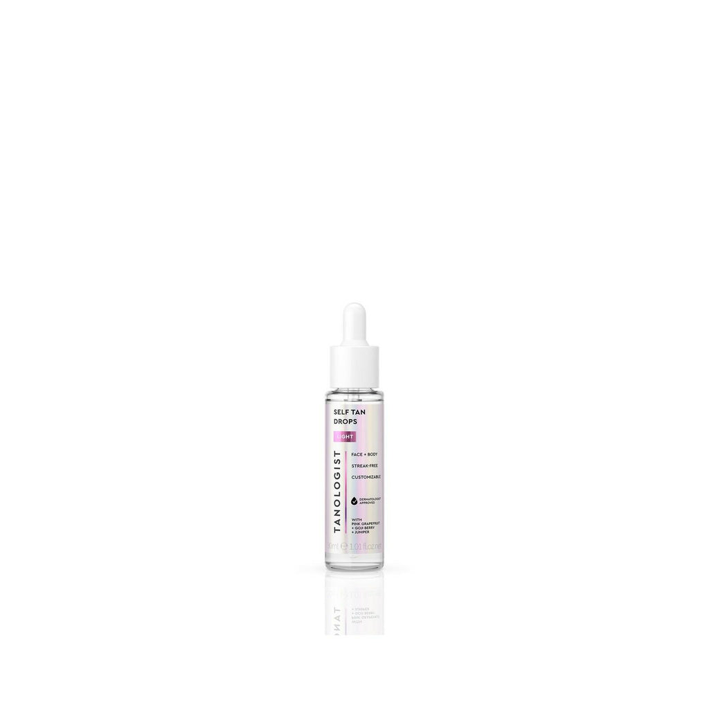 Tanologist Light Self Tan Drops, Streak-Free Body & Face Tanning Drops, No Fake