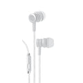 Bytech Wired Earbud Headphones, White, BYAUEB129WT