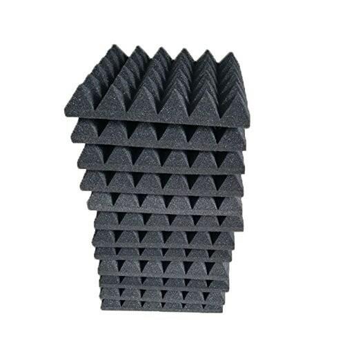 12 Pack Acoustic Foam Panels Soundproofing Studio Foam Wedge Tiles Fireproof 2"