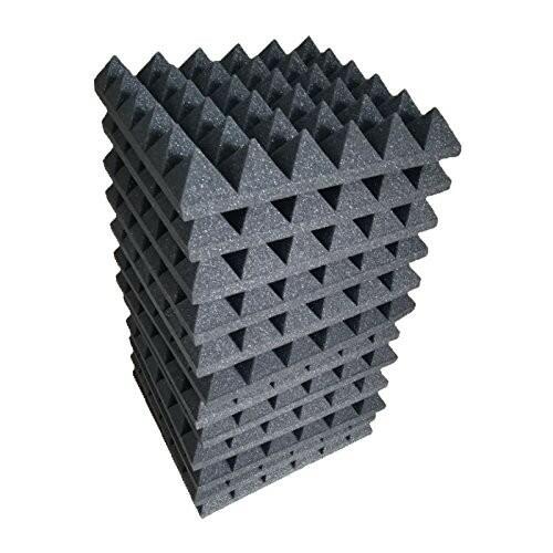 12 Pack Acoustic Foam Panels Soundproofing Studio Foam Wedge Tiles Fireproof 2"