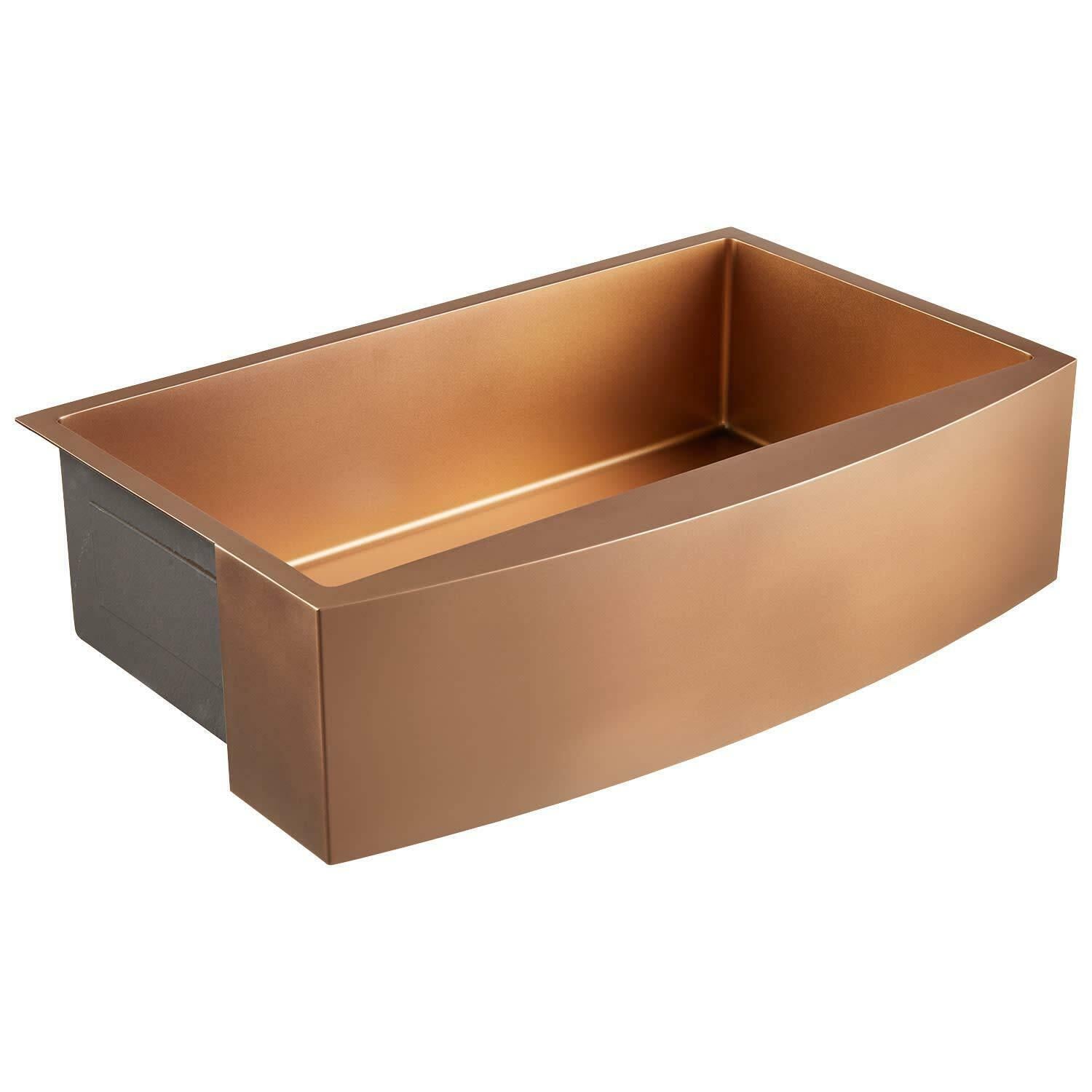 Signature Hardware 441076 Atlas 30" Farmhouse Single Basin Stainless Steel