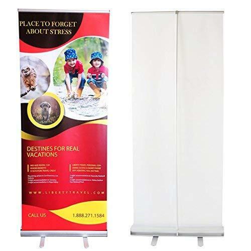 HAITIAN Aluminum Retractable Banner Stand 33x79 for Conference & Trade Show,