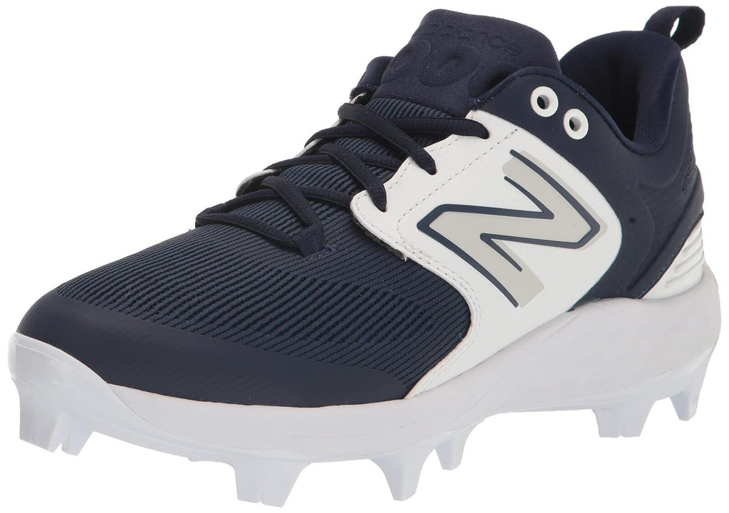 New Balance Men's Fresh Foam 3000 V6 Molded Baseball Shoe, Navy/White, 15