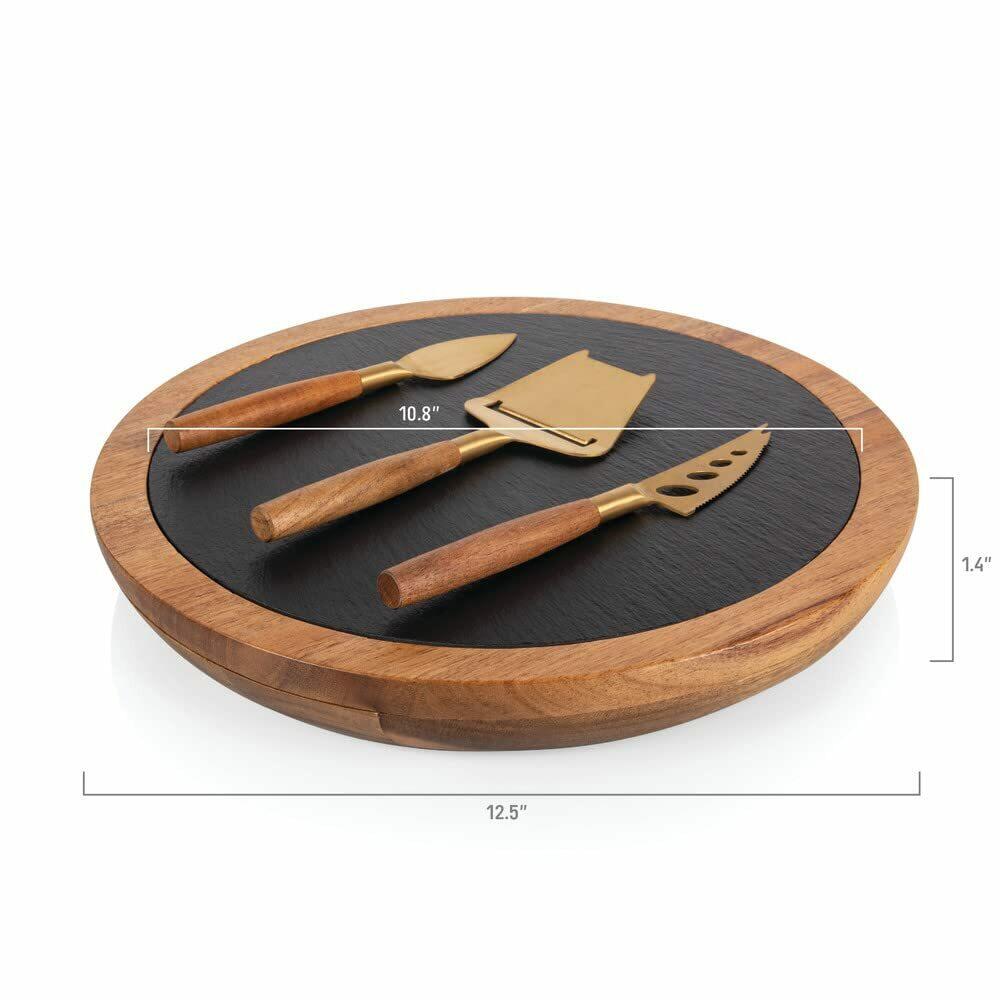 PICNIC TIME Insignia Knife Set, Charcuterie, Serving Platter, Cheese Board, 12.5